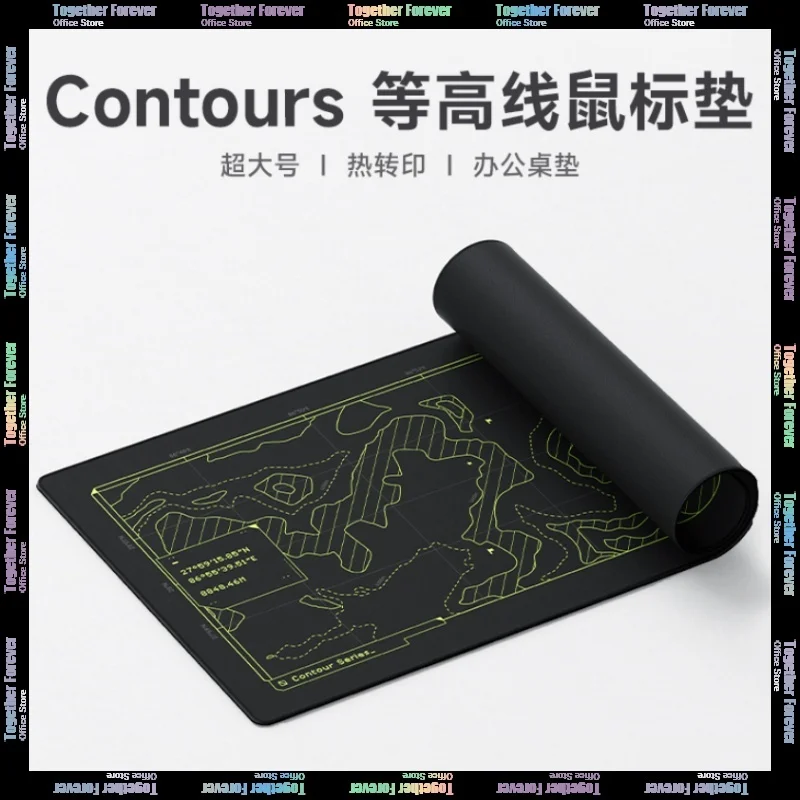 

Nuphy Contours Mousepad Mouse Gifts 890x400x40 Mouse Pad For Compueter Man Office Gaming Desktop Rubber Extra Large Accessory Pc