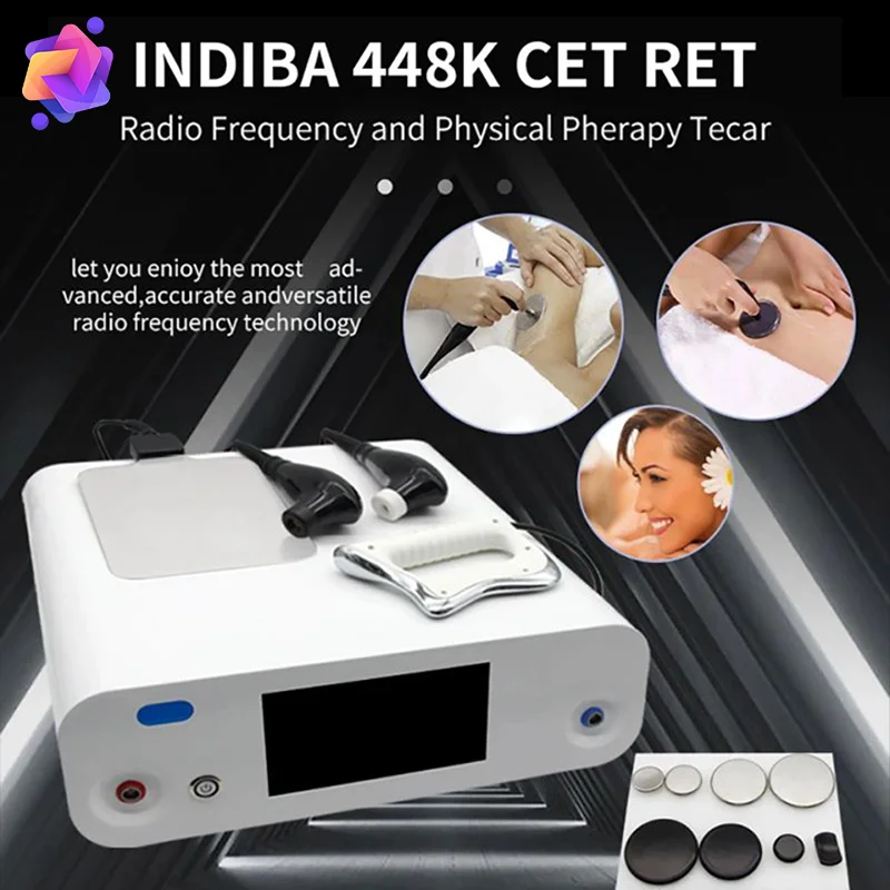 448K Tecar Therapy CET RET Diathermy Pain Management Machine Physiotherapy Body Rehabilitation Sport Recovery Beauty Health