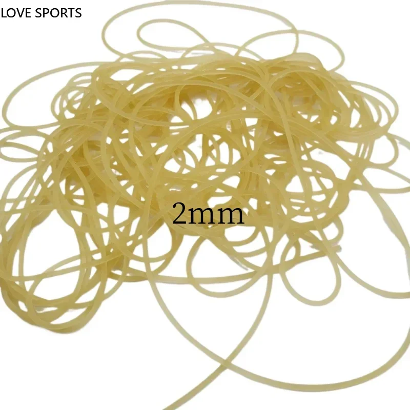 2mm Solid Elastic Rubber Line 5M Rubber Line for Fishing Traditional Level Round Elastic Rope Tied Fish Ropes