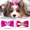 10PCS Fashion Pet Dog Hairpin Crystal Crown Bow Clips for Small Dogs Luxury Puppy Cat Hair Clips Dog Grooming Accessories 3