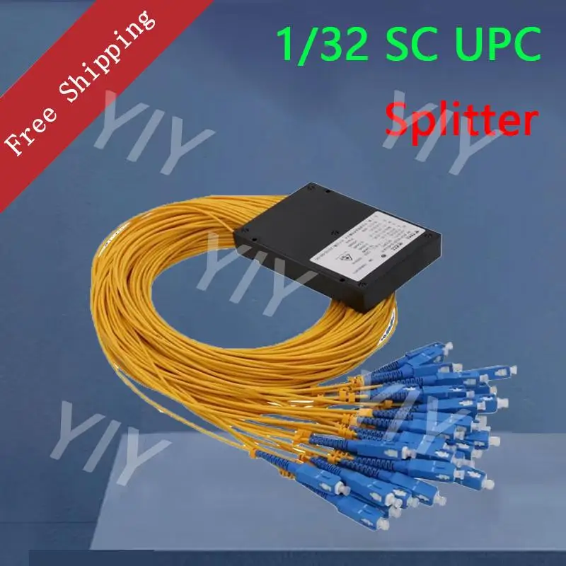 Free Shipping Fiber Optic Splitter Single Mode Sc / Upc 1X64 Plc Splitter Fbt Optical Couple Sc / Upc 1X64 Fiber Plc Splitter