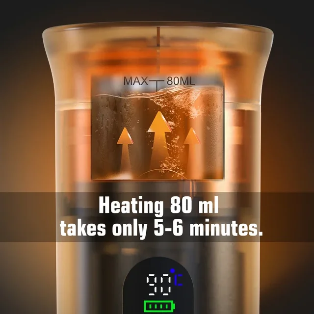 Foombthe Portable Espresso Coffee Machine – Digital Display, 3-in-1 Capsule Coffee Maker for Car, Home & Camping 3