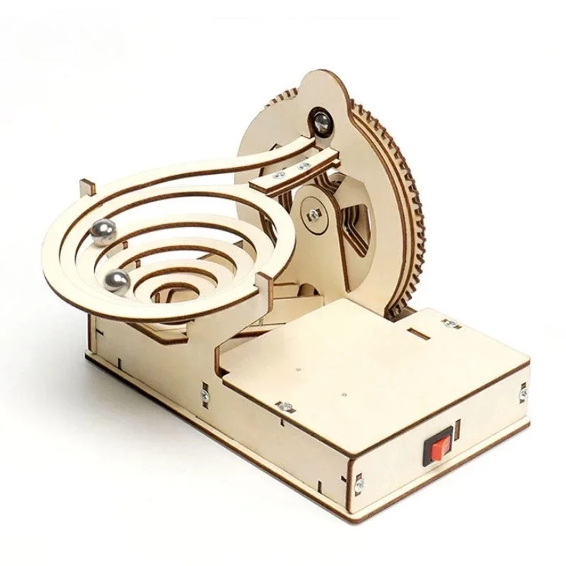 DIY Assemble Mechanical Marble Run Gear Model Technology Kit Children Science Toys Teaching Material for Kids Learning