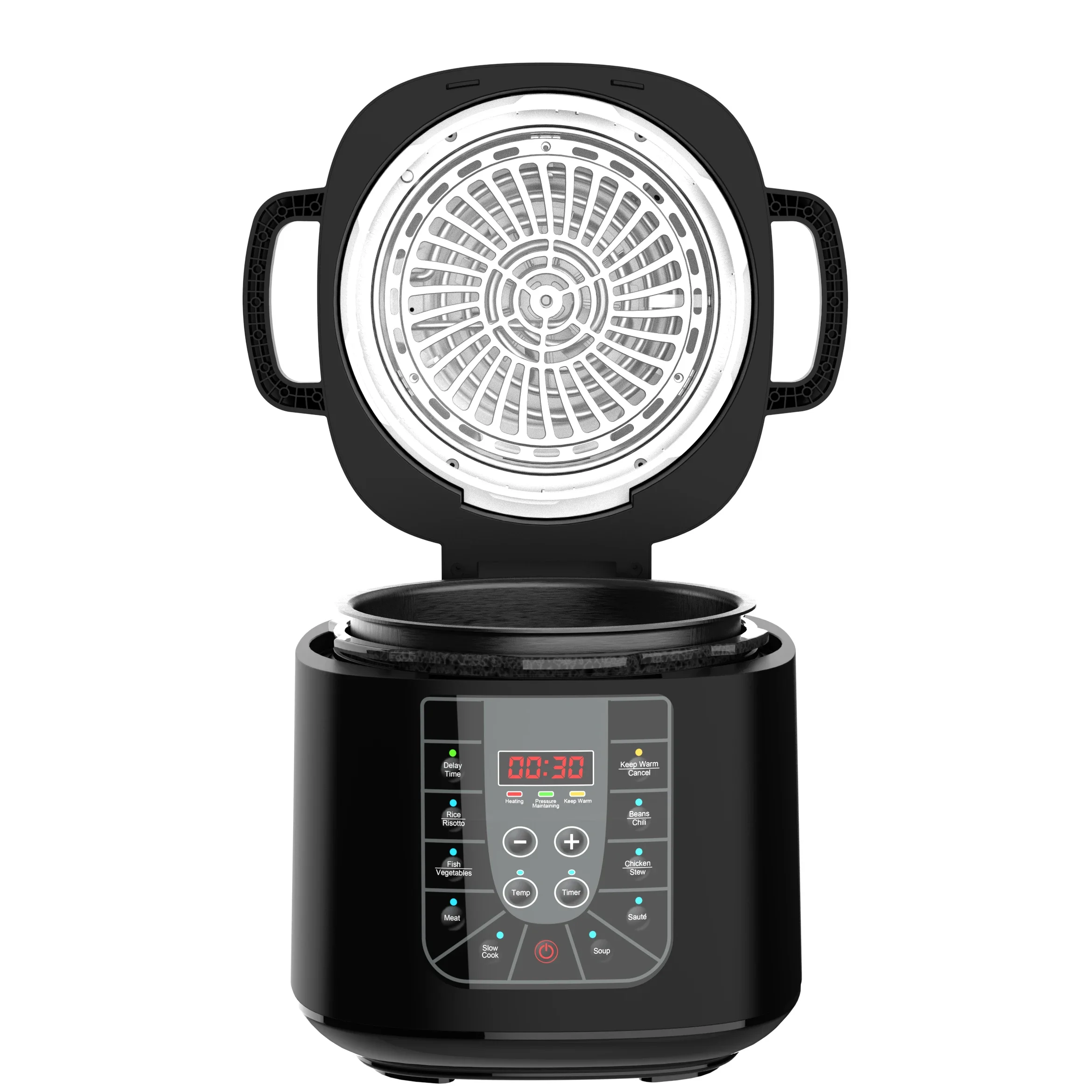 YBW610 Customizable-colorsHousehold-capacity 0-70KPA Uncoated Intelligent Kitchen Electric Pressure Cooker With Air Fryer