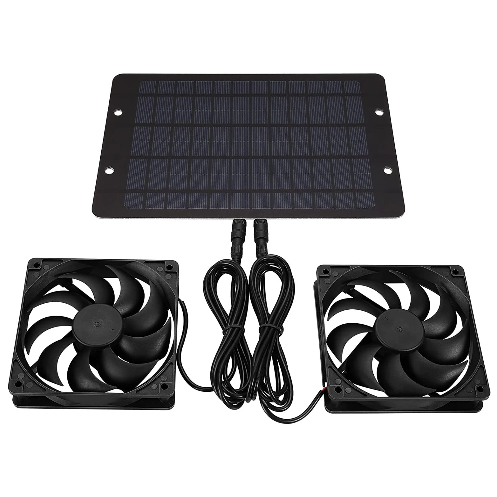 

10W 12V Solar Panel Exhaust Fan Air Extractor For Office Outdoor Dog Chicken House Greenhouse Waterproof Solar Panel