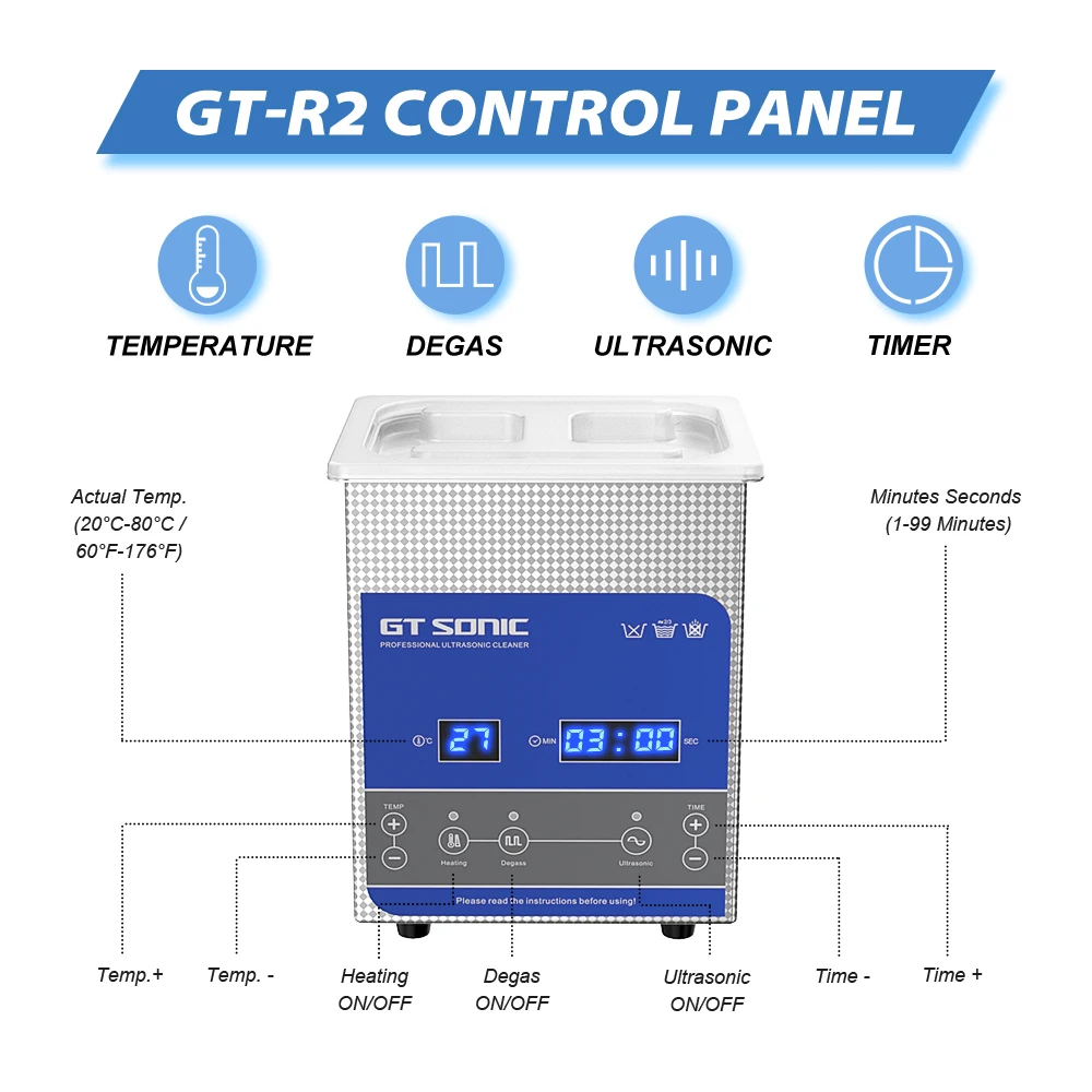 GTSONIC Ultrasonic Cleaner - 2L to 27L Digital Ultrasound Bath with Big Sale Price Description Image.This Product Can Be Found With The Tag Names Digital ultrasonic cleaner 6l, Ultrasonic cleaning machine 3l, Ultrasonic cleaning machine 6l