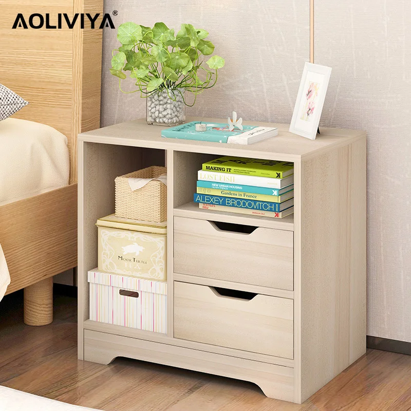 AOLIVIYA Bedside Table Rack Simple Modern Small Bedroom Storage