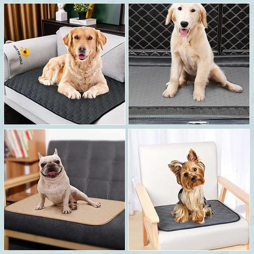 Dog Pee Pad Dog Training Pad Incontinence Pads Dog Training Pad Washable Pet Pee Mat Super Absorbent Non-Slip Puppy Crate Mat Reusable Incontinence Pads for Dogs Cats Rabbit