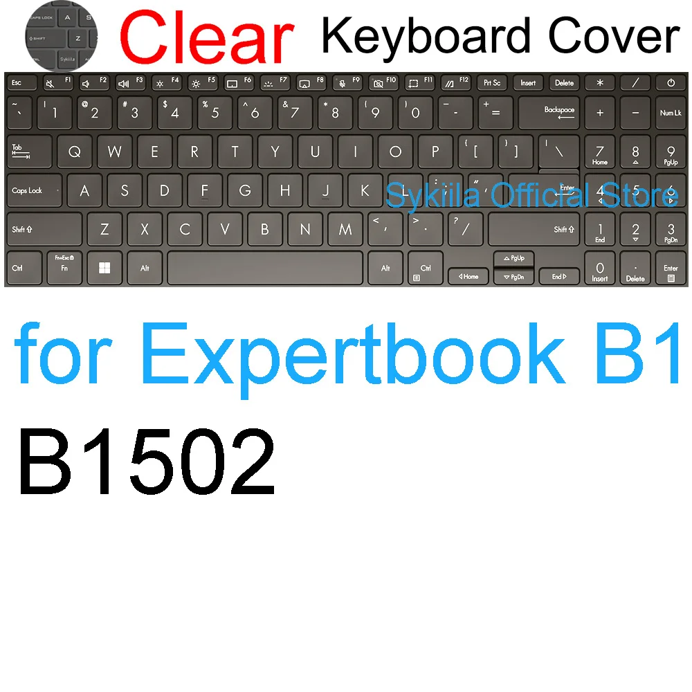 Silicone Protector Skin Case for ASUS ExpertBook - Keyboard Cover