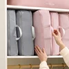 Polyester Down Jacket Storage Bag Large Capacity Foldable Puffer Jacket Storage Bag With Handle Compressed Travel Clothes Bag 3