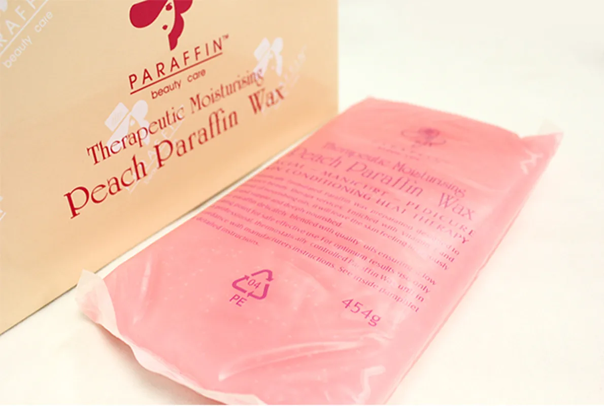 Spa Peach Paraffin Wax 370g Hand Mask Moisturizing Hand Care Treatment Paraffin Wax Bath Hand Whiten Hand Mask Peel