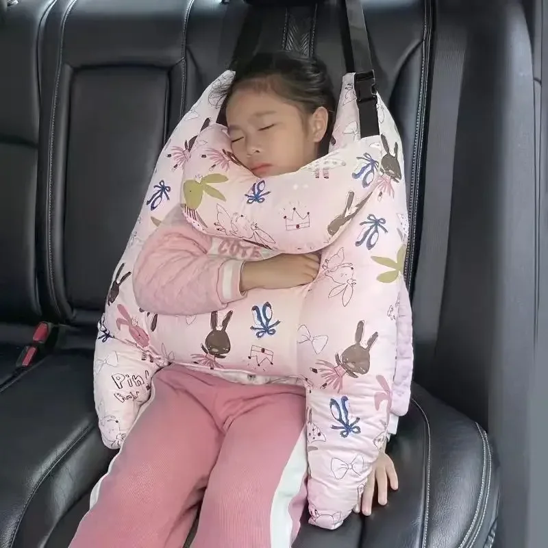 Car Sleep Pillow Cushion Neck Pillow Chin Rest for Kid Adult Long Travel