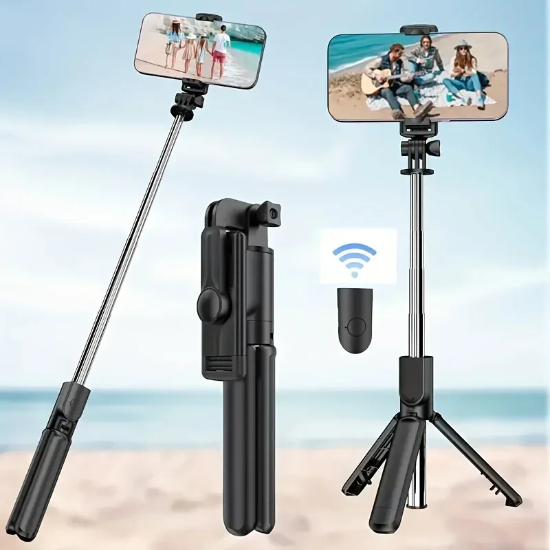 Foldable Portable Selfie Stick Tripod with 360° Rotation and Bluetooth