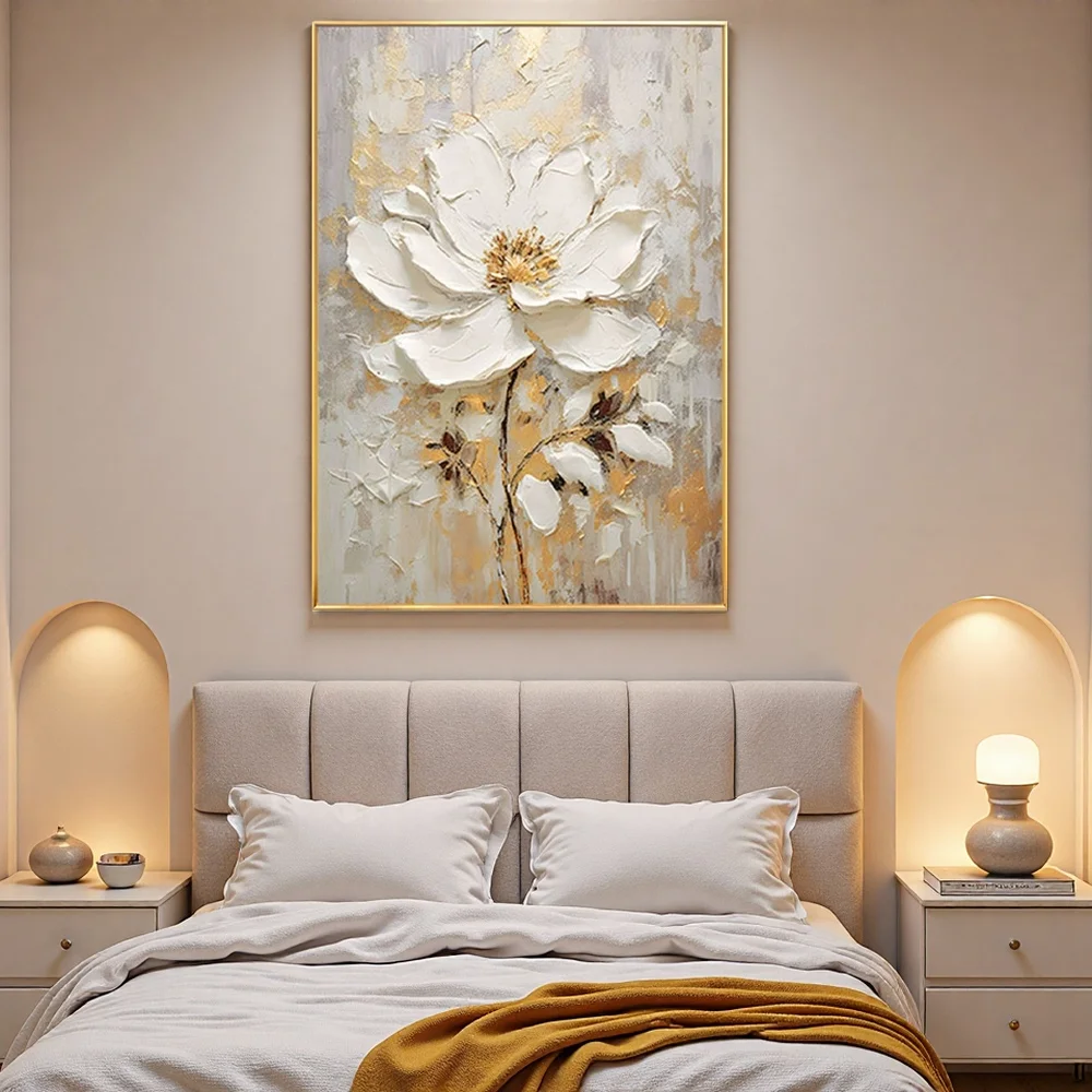 3D Floral Linen Painting 2