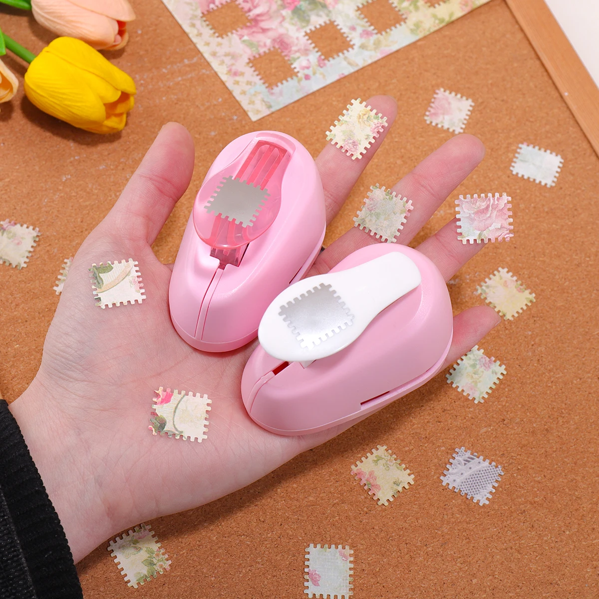 Fustella a Leva Portatile per Timbri, Perforatore Rettangolare per Scrapbooking e Fai da Te, Forniture Artigianali per Scrapbook Fatto a Mano - immagine 5