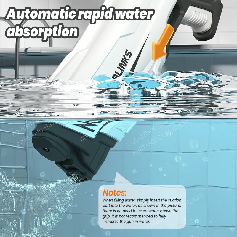 New Electric Water Gun Toys Fully Automatic Continuous Fire Water Gun Large Capacity Beach Summer Children's Water Playing Toys 2