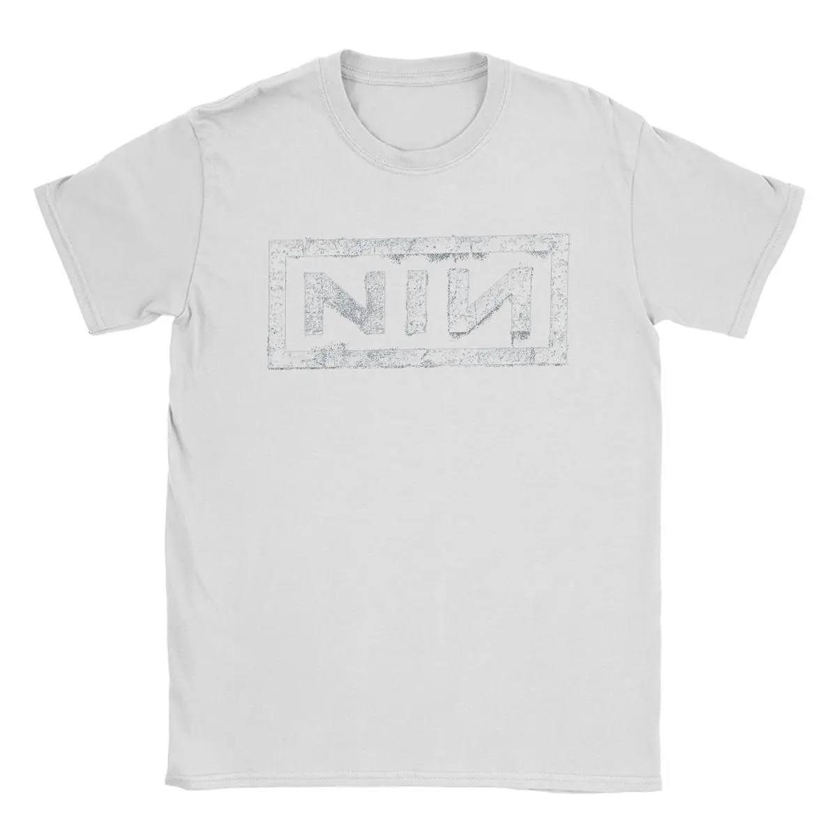 NIN Retro Logo Nine Inch Nails T-Shirt Men Fashion Cotton