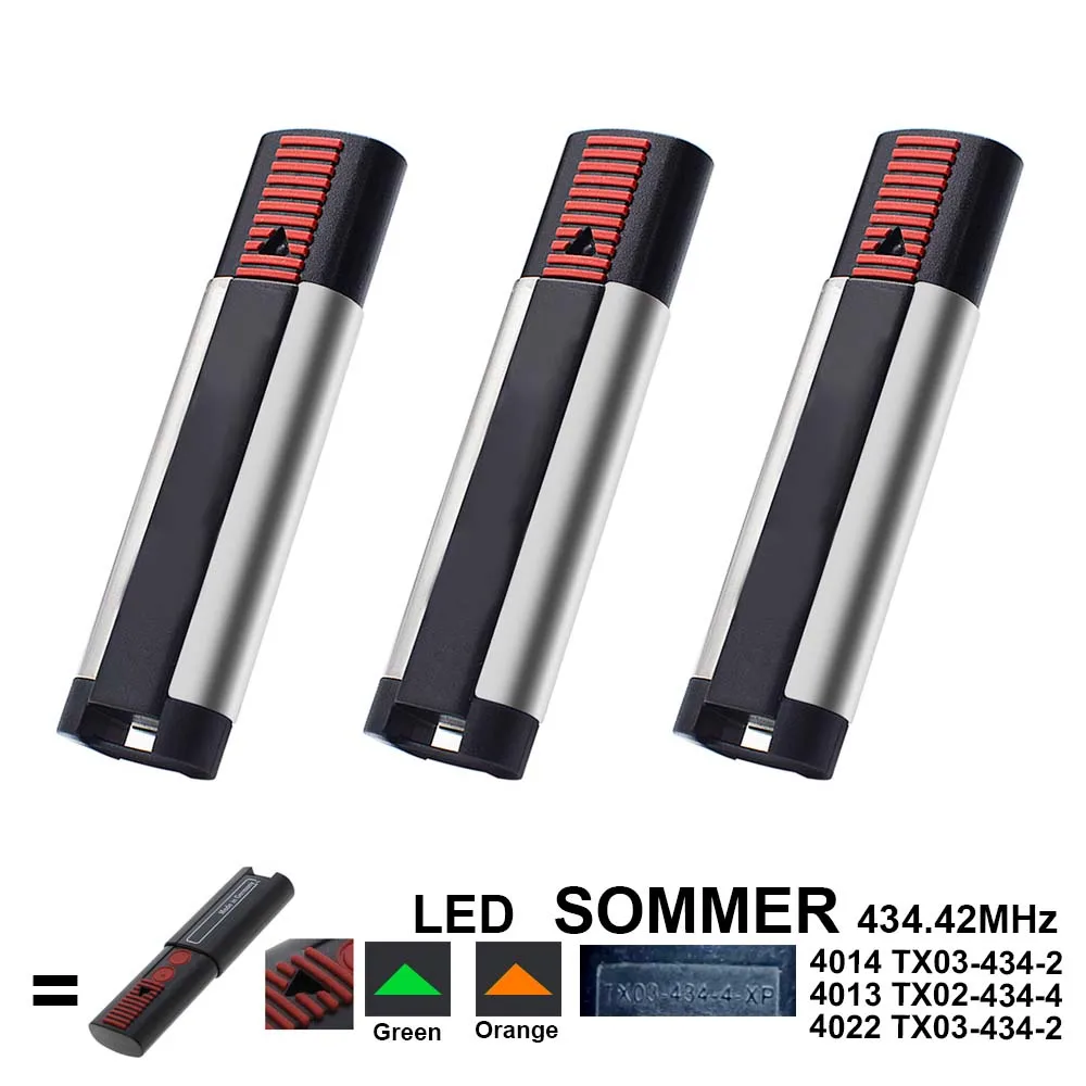 Command 434.42 MHz SOMMER TX03-434-4-XP TX03-434-2-XP Garage Door ...