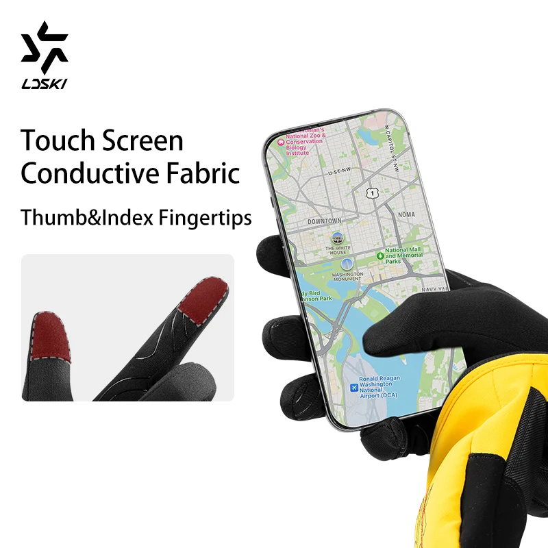 LDSKI Liner Glove Inner Thin Lightweight Touch Screen Windproof Soft Warm Ski Snowboard Mountaineering Winter Snow Outdoor Sport