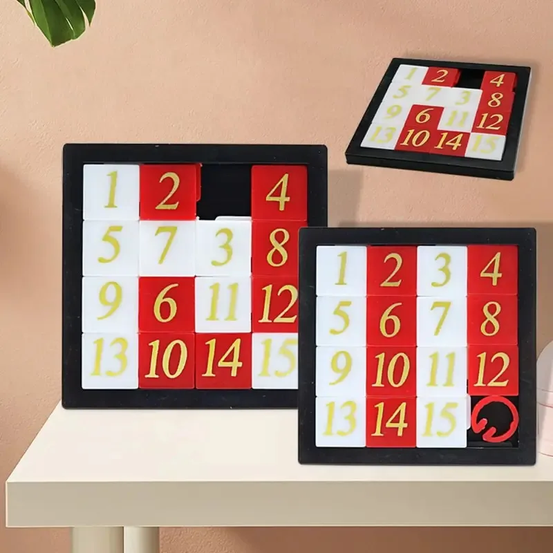 Magnetic Number Sliding Puzzle Portable Educational Travel Toy for Kids & Adults Silent Classroom Math Game Logic Brain Teaser