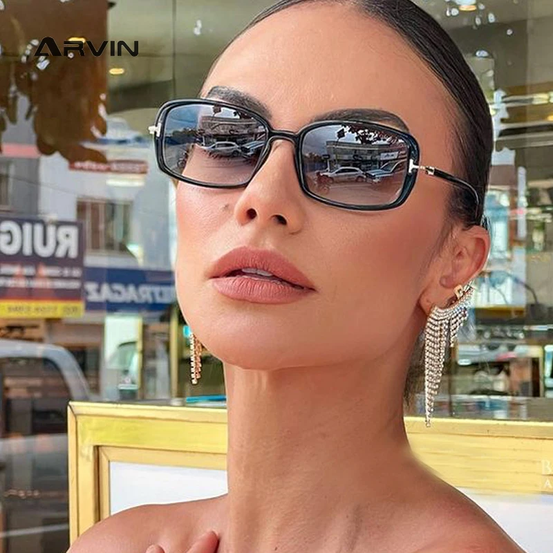 

Fashion Small Rectangle Luxury Sunglasses Women Brand Designer Retro Black Leopard Eyewear Shades UV400 Men Trending Sun Glasses
