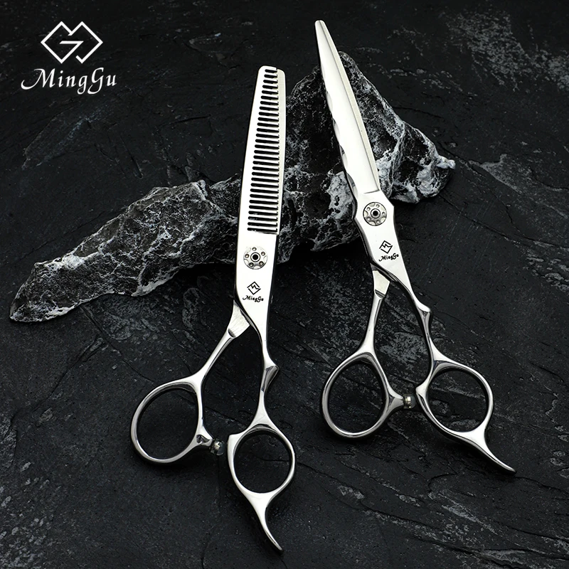 Description Picture 2 of itemMinggu hair scissors professional men and women thin scissors 440C steel 6 inch hairdresser tools