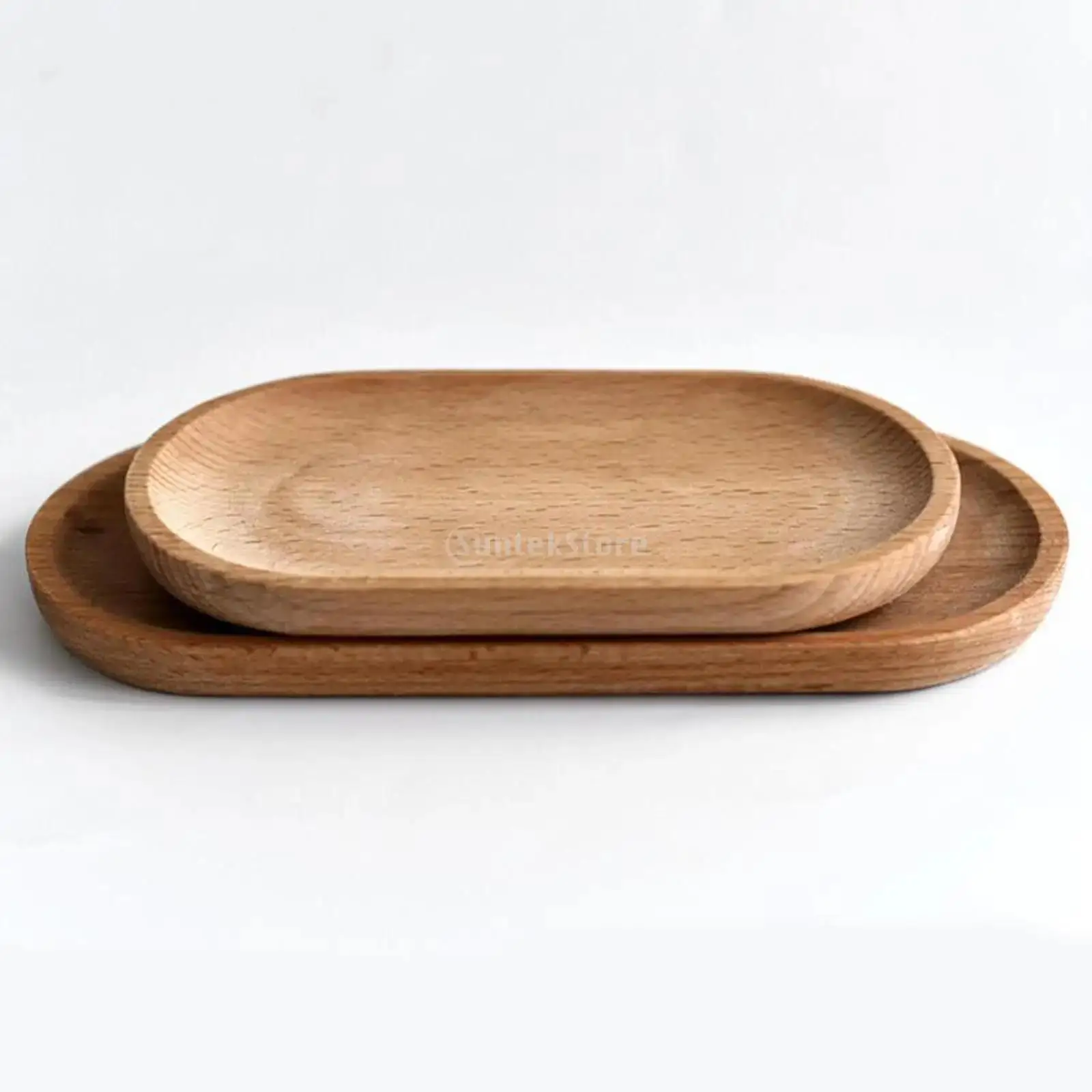 Food Storage Container Wooden Serving Tray Tea Tray Dessert Plate Oval Wooden Tea Tray Serving Table Plate Snacks Food Storage Dish for Fruit Dishes Saucer Dessert Bamboo