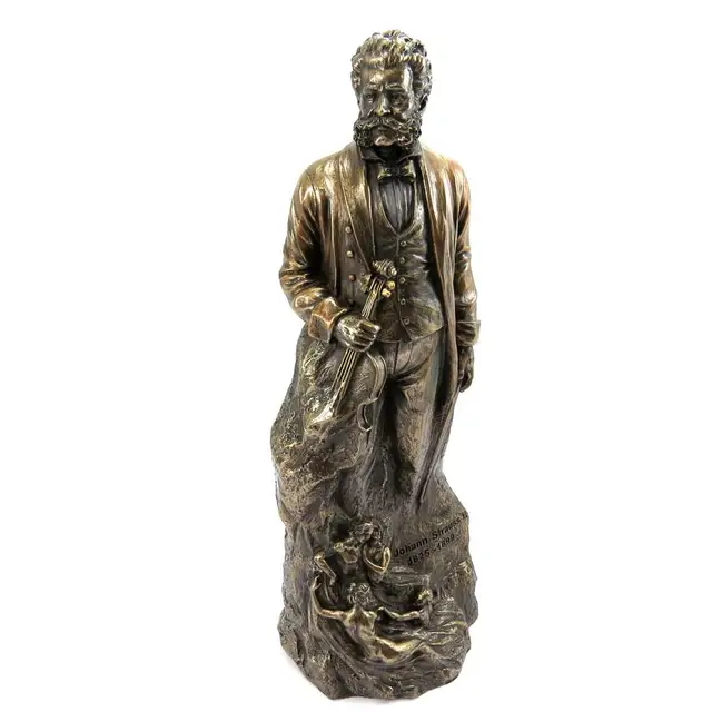 Liliom Kincsei [L6498] - Figure Johann Strauss Ii' Bronz - Image 6