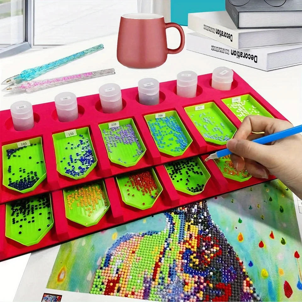 Organizer Per Pittura Diamante - 40 Griglie Per Vassoi E Accessori