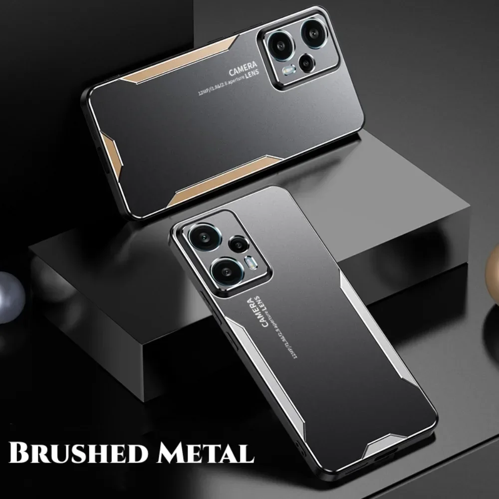 Triecienizturīgs korpuss Redmi Note 12 Turbo 11 10 Pro Plus 11S 10S 12S 12C kameras aizsardzības alumīnija apvalka aizmugurējiem vāciņiem_voghion.com