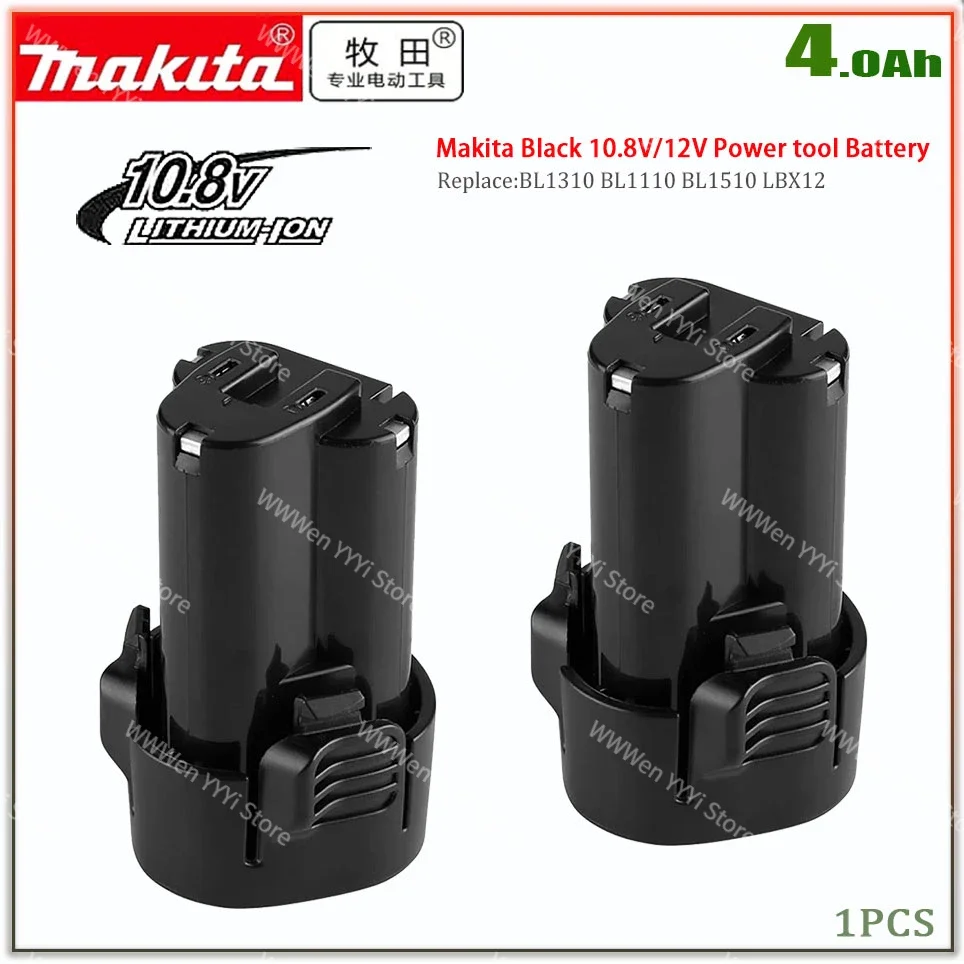 

Original 4000mAh Makita 10.8V Li-ion Battery BL1013 BL1014 TD090D TD090DW LCT203W LCT204 194550-6 DF030D LCT203W 12V 4.0Ah