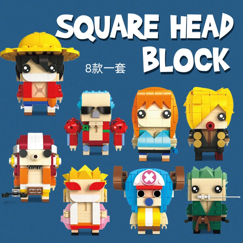 One Piece BrickHeadz Building Blocks Luffy Nami Chopper