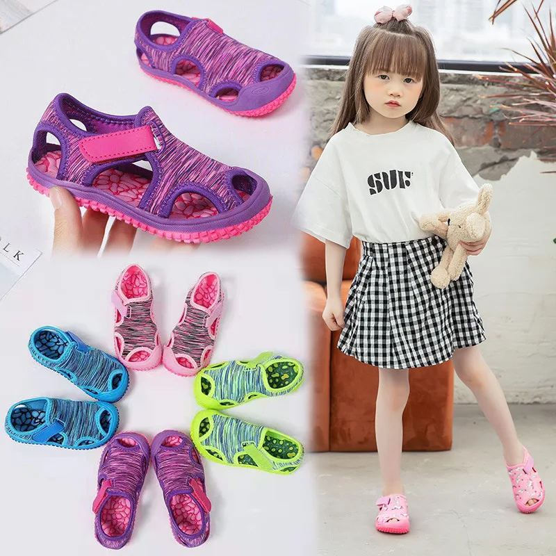 Girls' Sandals 2024 Spring/Summer New Collection, Children's Baotou Sports Beach Shoes, Boys' Water Shoes, Candy colored Foreign - 5