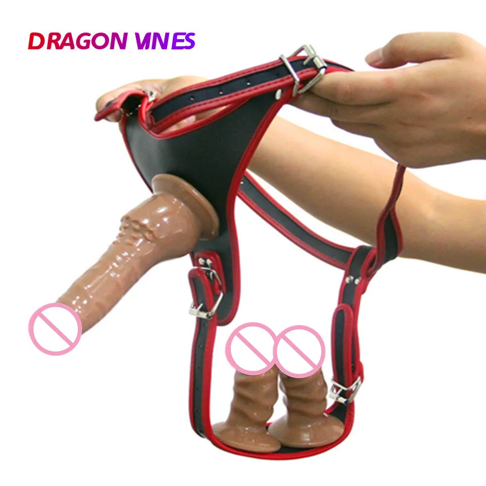 

Strapon Realistic Double Dildo For Women Vagina Anal Plug Strap On Dildos Penis Harness Belt Panties Adult Sex Toys For Lesbian