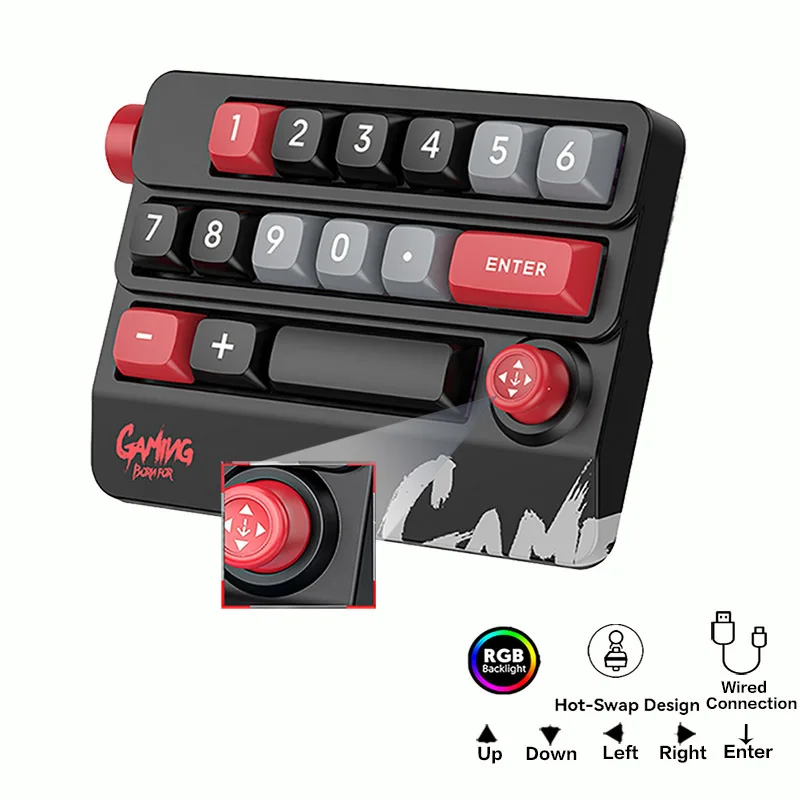 Bouton à bascule programmation Macro clavier personnalisé rétro-éclairage rvb clavier de jeu Programmable filaire clé entièrement échangeable à chaud