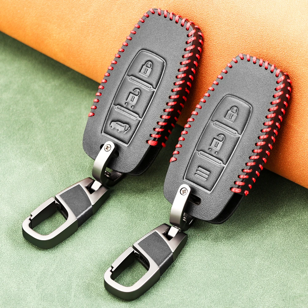2/3 Buttons Remote Key Case for Mitsubishi L200 ASX Outlander Eclipse Cross Pajero Sport Lancer Leather key Fob Shell Cover key case cover key case remote control case cover flip key fob shell car key shell