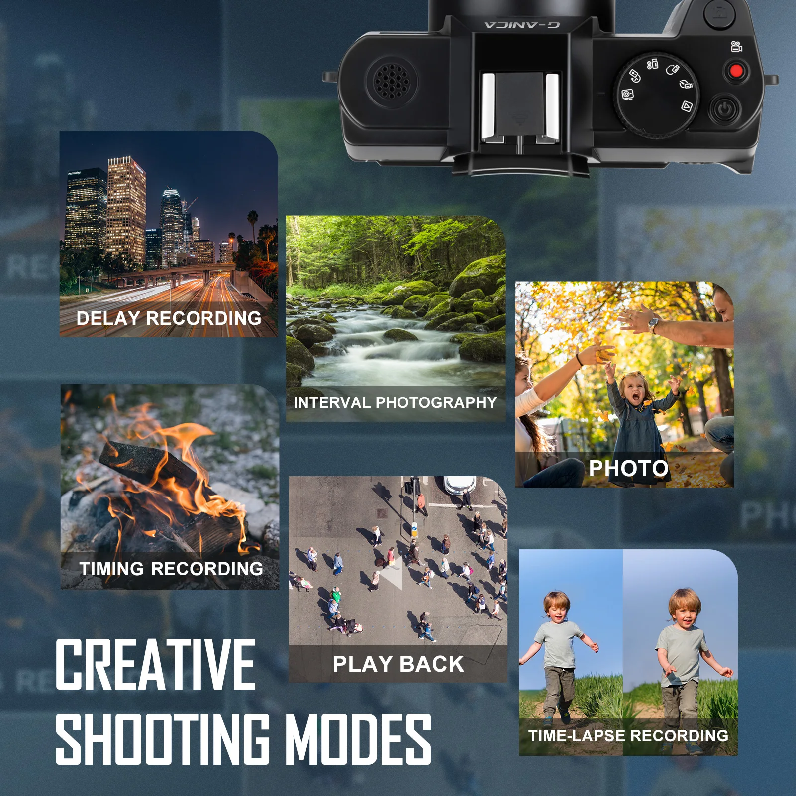 G-Anica 4K Digital Cameras for Photography 48MP Camera with