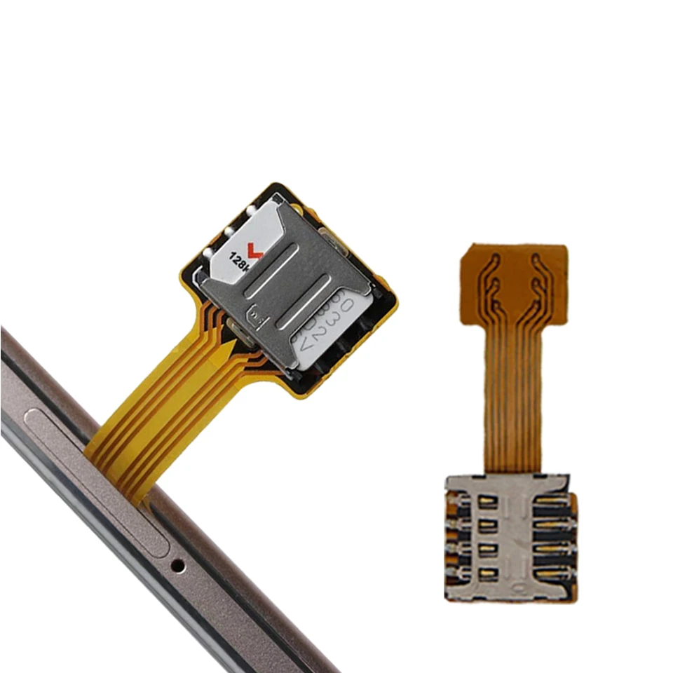Hybrid Dual SIM Card and Micro SD Extension Adapter