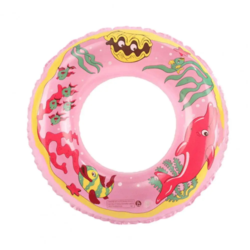 Toddler Swim Ring  Practical Inflatable Smooth Surface  Kid Colorful Swimming Circle Beach Supply