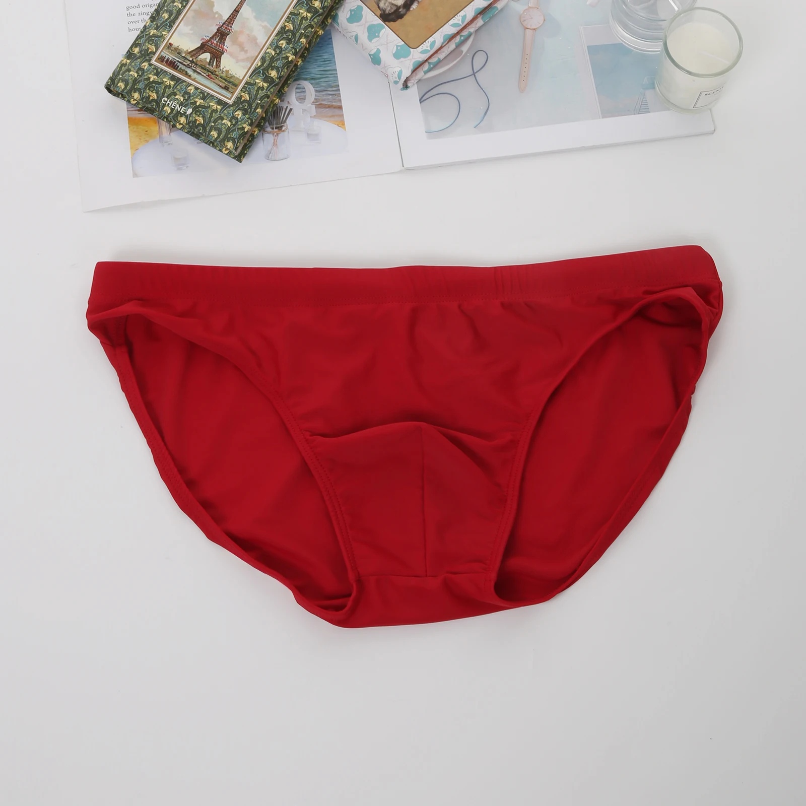 Herren-Badehose, Bikini-Bademode, Badehose, sexy Badeanzug, schnell trocknende Sunga-Strandbekleidung, Strandshorts – Detail 18