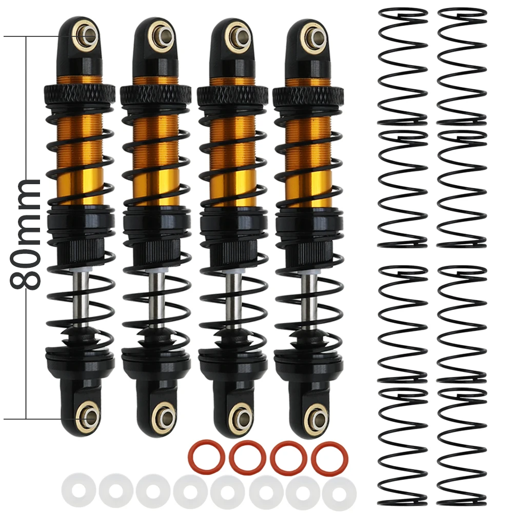 4PCS Golden 80mm