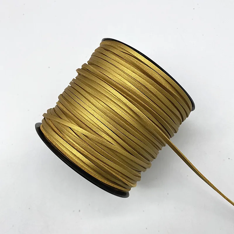 5yards 3mm Flat Faux Suede Braided Leather Lace Cord Korean Velvet Leather Handmade Thread String Rope for Jewelry Making leather cord,faux suede cord