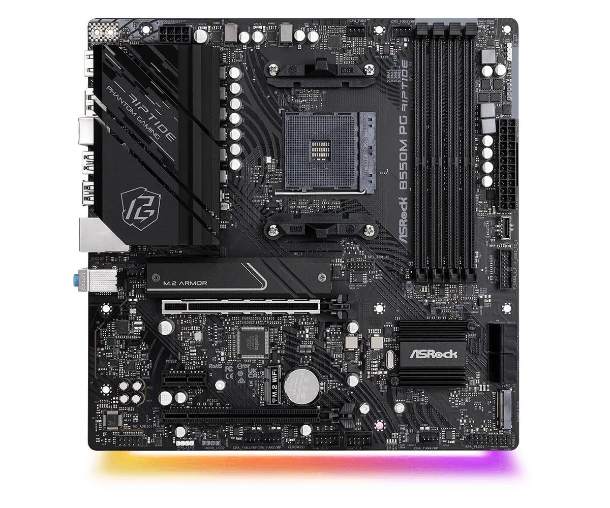 ASROCK B550 Motherboard B550M PG Riptide Motherboard AM4 128GB