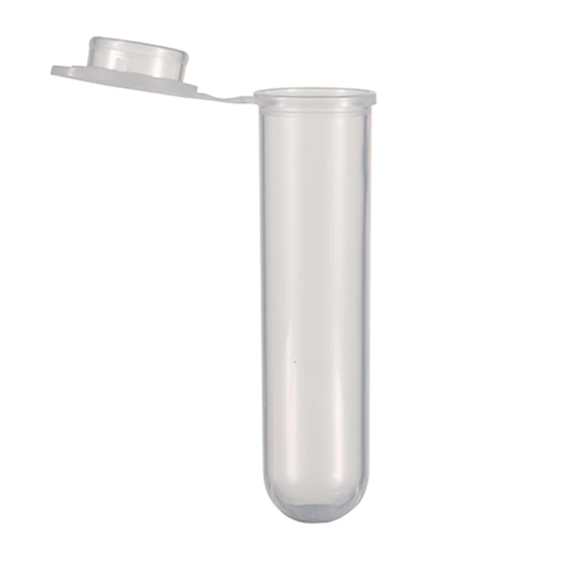 

200Pcs/bag 7ml Micro Centrifuge Tube Test Tube Vial Clear Plastic Vials Container Snap Cap for Laboratory Sample School Supplies