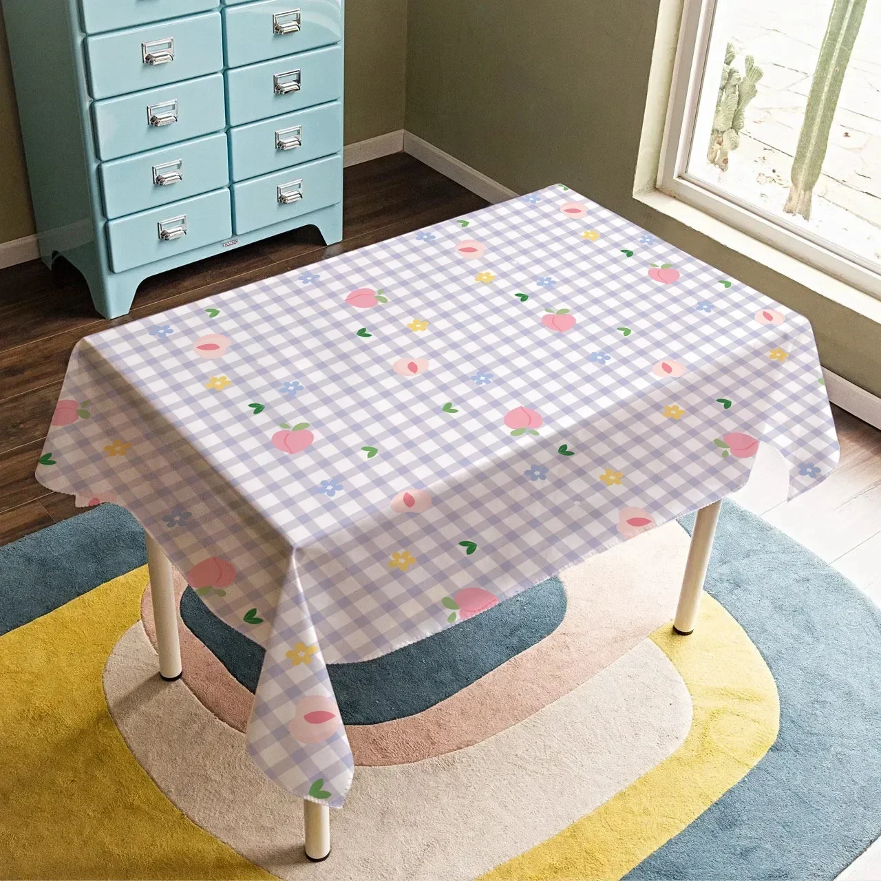 

Простой прямоугольный стол INS в форме сердца для девушек студенческий стол для пикника скатерть для чая Серый 22