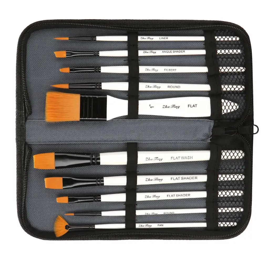 10 Pcs Professional Art Brushes Set Acrylic Oil Painting painting brushes