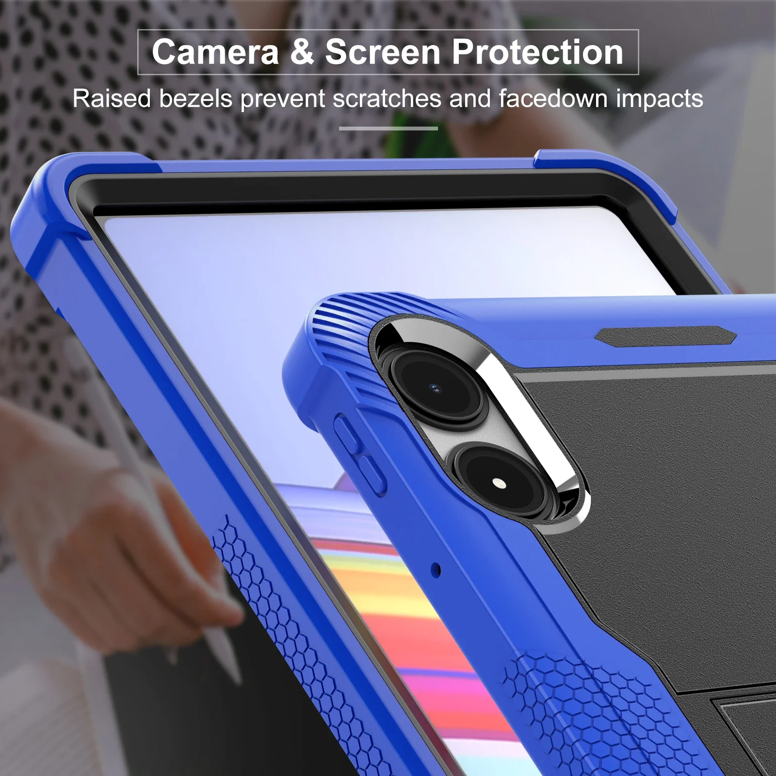 Shockproof Armor Stand Case for 12.1 Kids Tablet – Durable Hard Shell with Kickstand