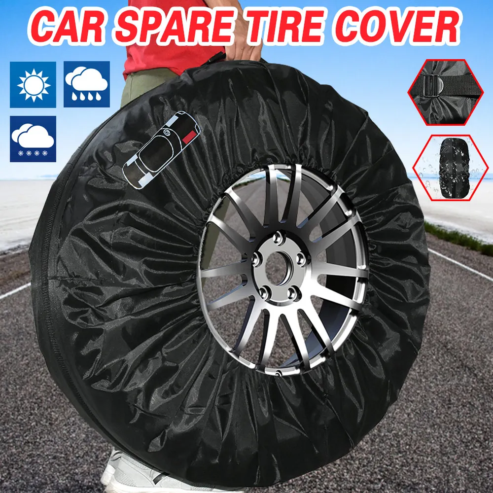 Ad 1pctire Cover Case Car Spare Tire Cover Storage Bag Carry Tote