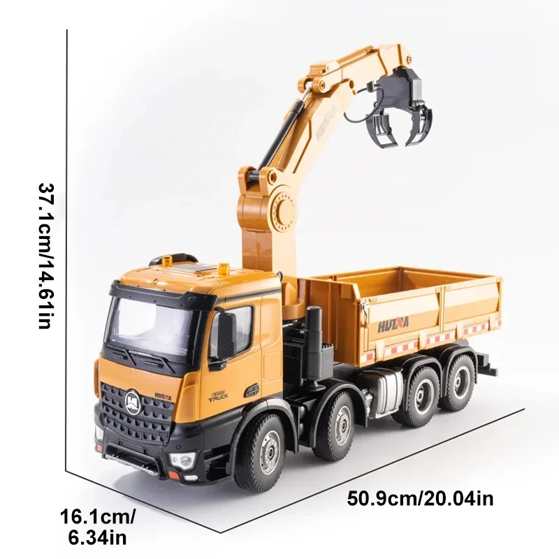 1/14サイズ　折り曲げクレーントラックラジコンHUINA　1538 楽天市場】【大人の重機ラジコン】Huina Toys 1538 1/14スケール