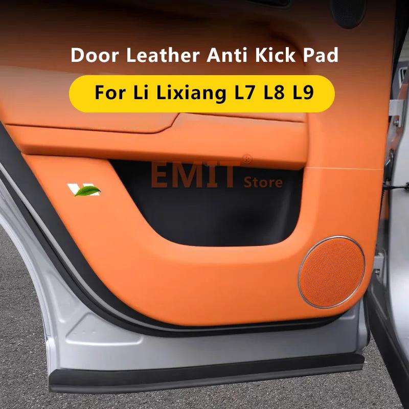 

Car Door Leather Anti Kick Pad for Li Lixiang L9 L8 L7 LEADING IDEAL Doors Panel Anti-Dirty Protection Film Stickers Accessories